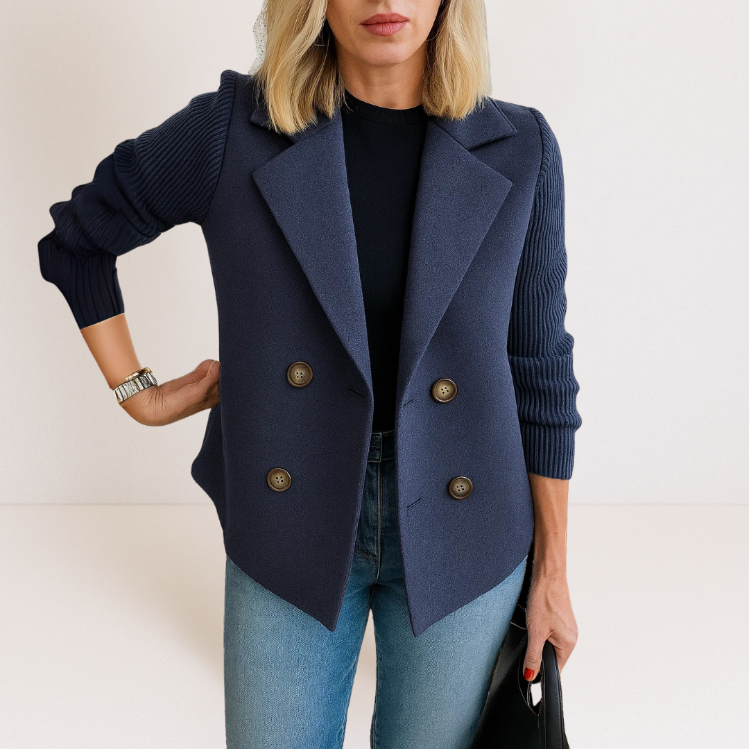 Marta™ | Elegantan Kaput S Pletenim Rukavima