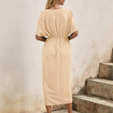 Kaye | Elegantna Midi Omotna Haljina