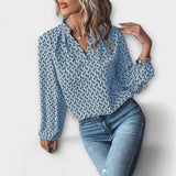 Relaxiva - Košulje s Uzorkom i Elegantnim Rukavima