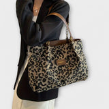 Lora. - Leopard torba od platna