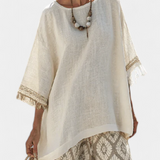 Eduarda | Boho Chic Elegantni Set s Dugom Bluzom