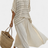 Isaura | Elegantan Luksuzni Bamboo Laneni Daisy Set