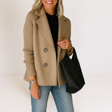 Marta™ | Elegantan Kaput S Pletenim Rukavima
