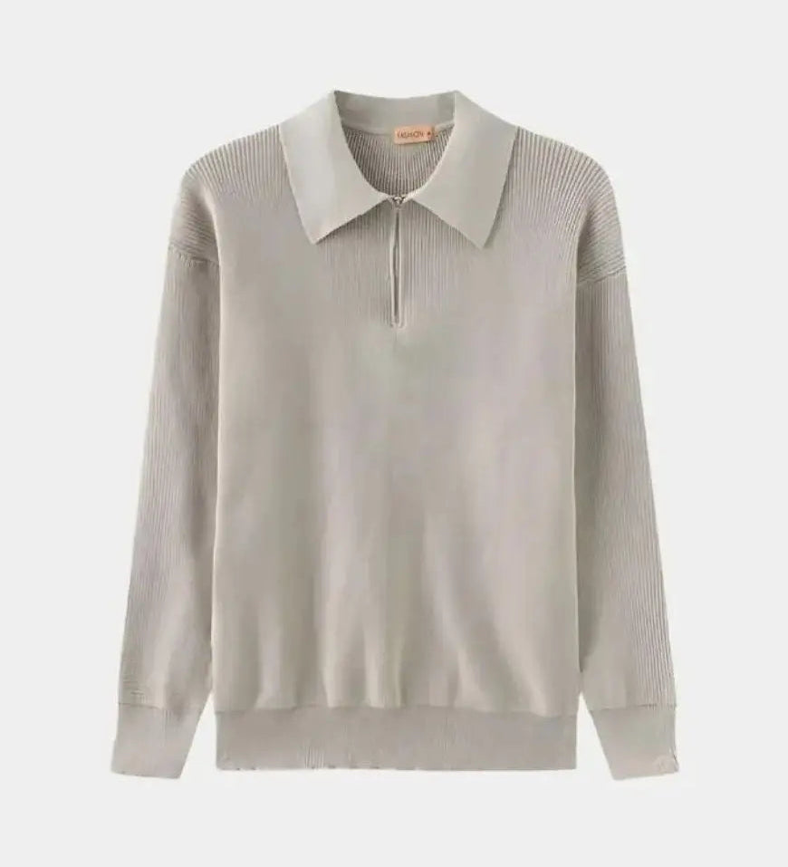 David™ | Zip Polo Pulover