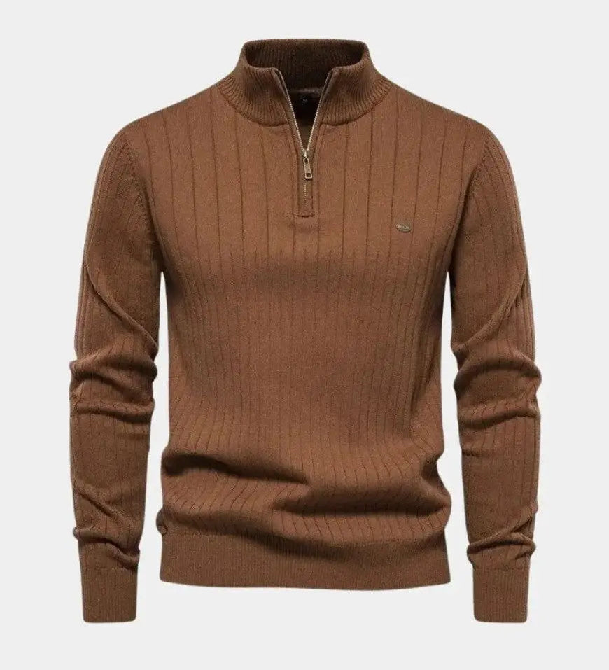 Mikkel™ | Poluvisoki Pamučni Pulover