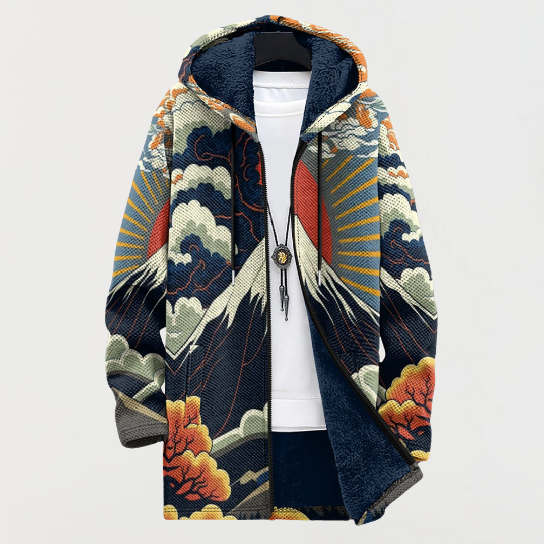 Hoodie s uzorkom planinskog izlaska sunca