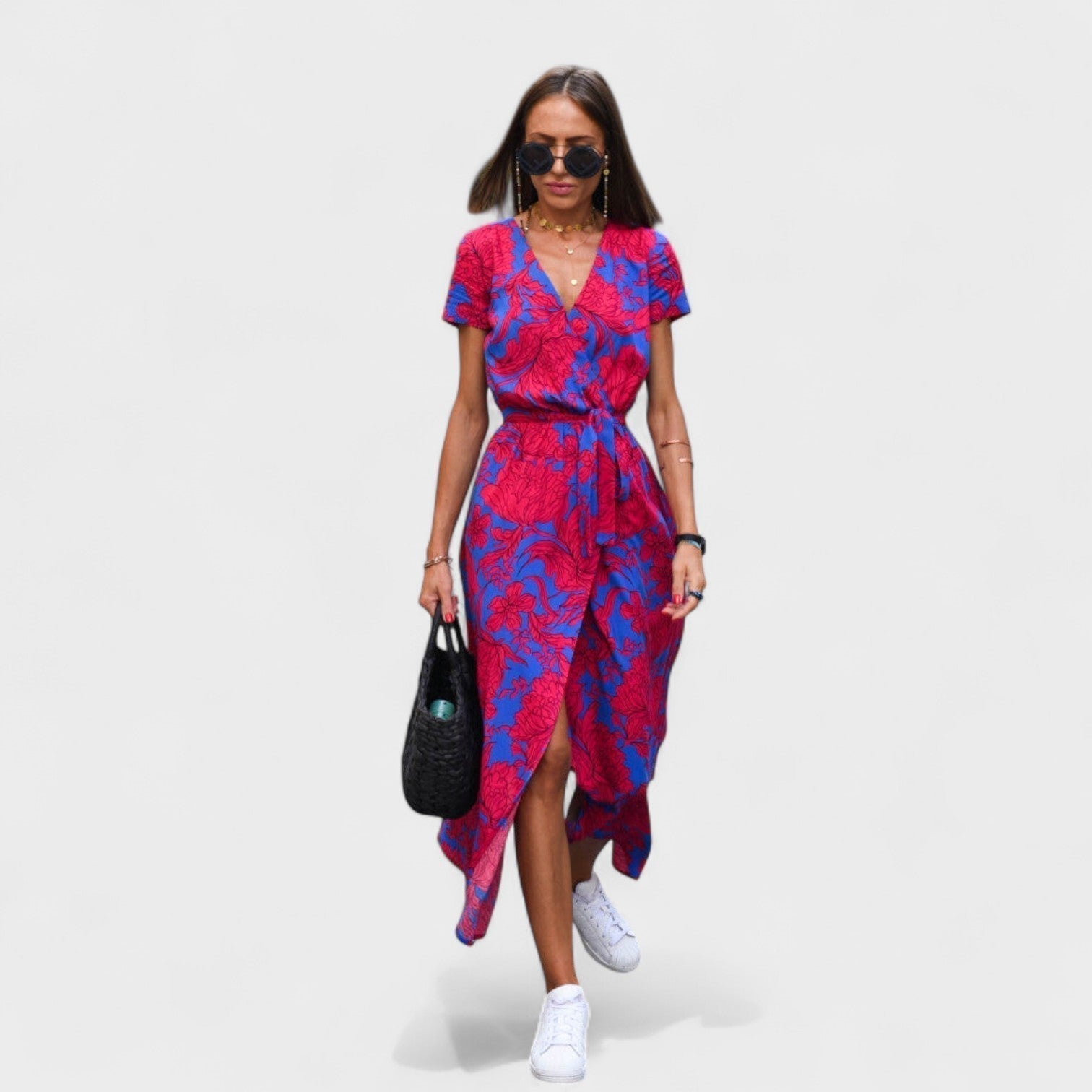 Rožasta Lirio Haljina - Boho Chic Stil