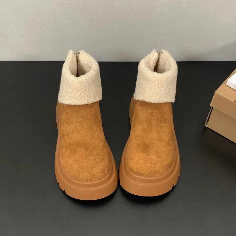 Jazmin | Model čizama na debeloj platformi s minimalističkim dizajnom za stylish zimu