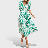 Clara – Elegantna Midi Cvjetna Haljina