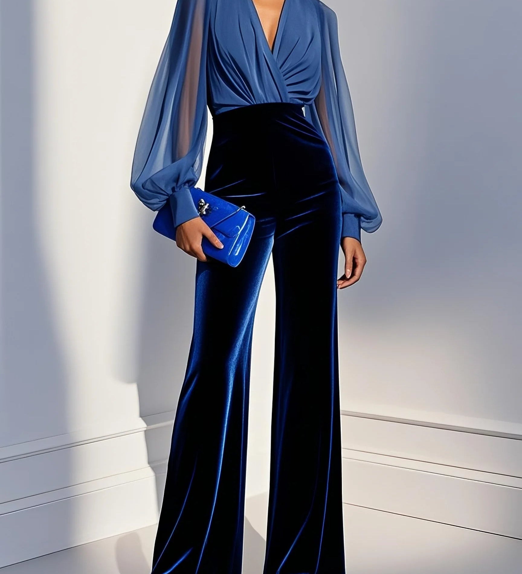 Maud | Elegantni kombinezon s V-izrezom