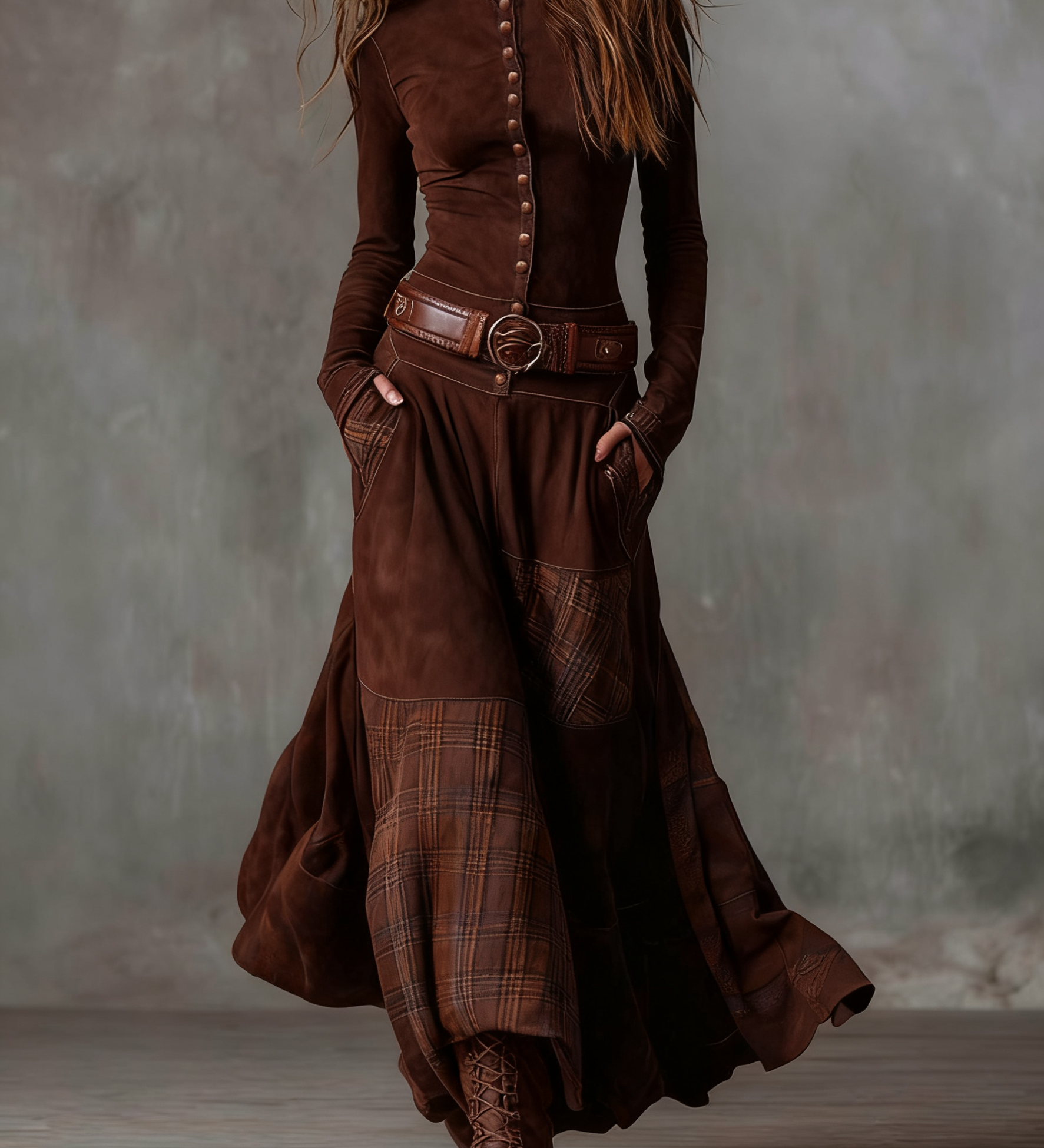 Lena - Vintage haljina dugog kroja