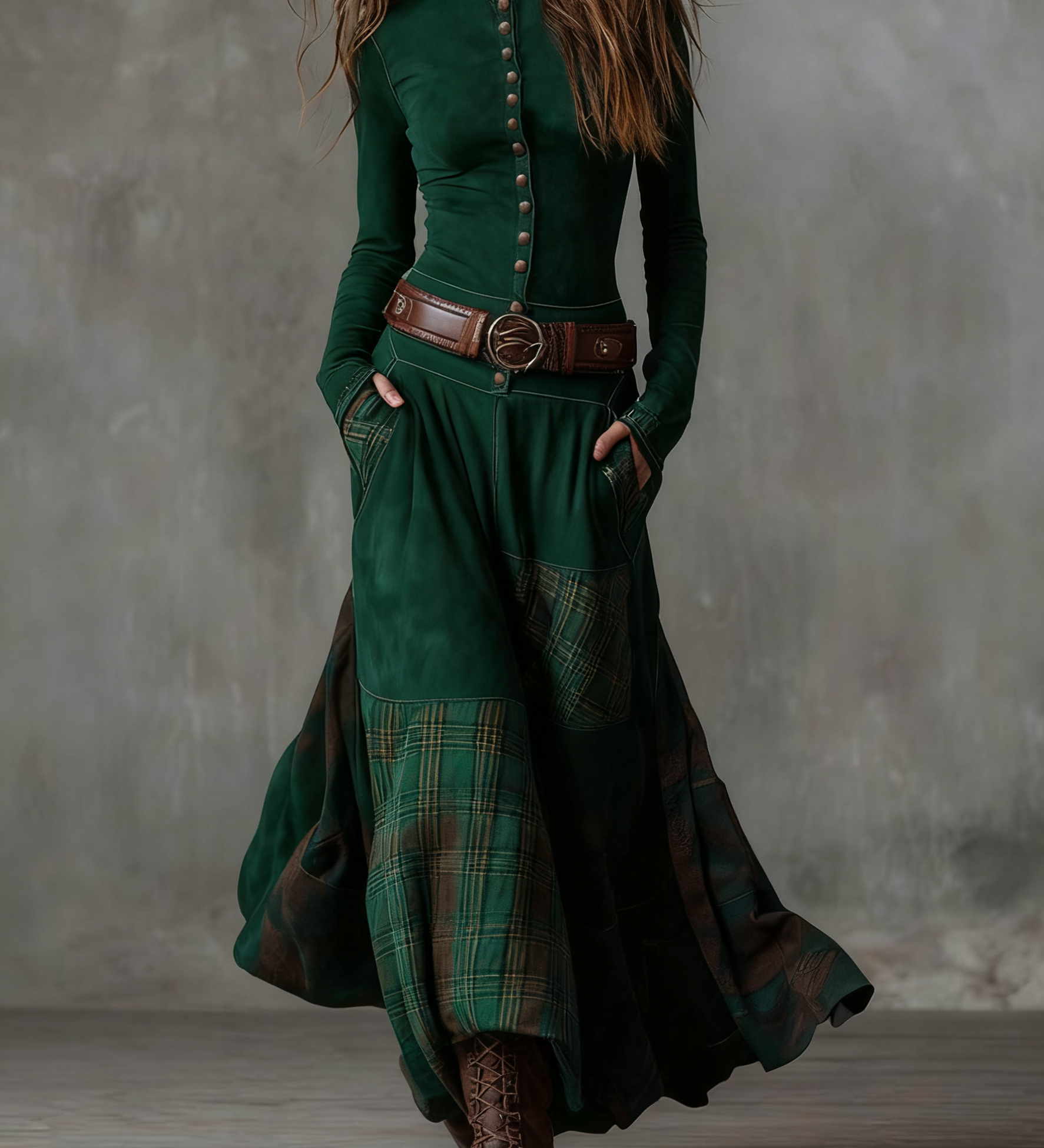 Lena - Vintage haljina dugog kroja