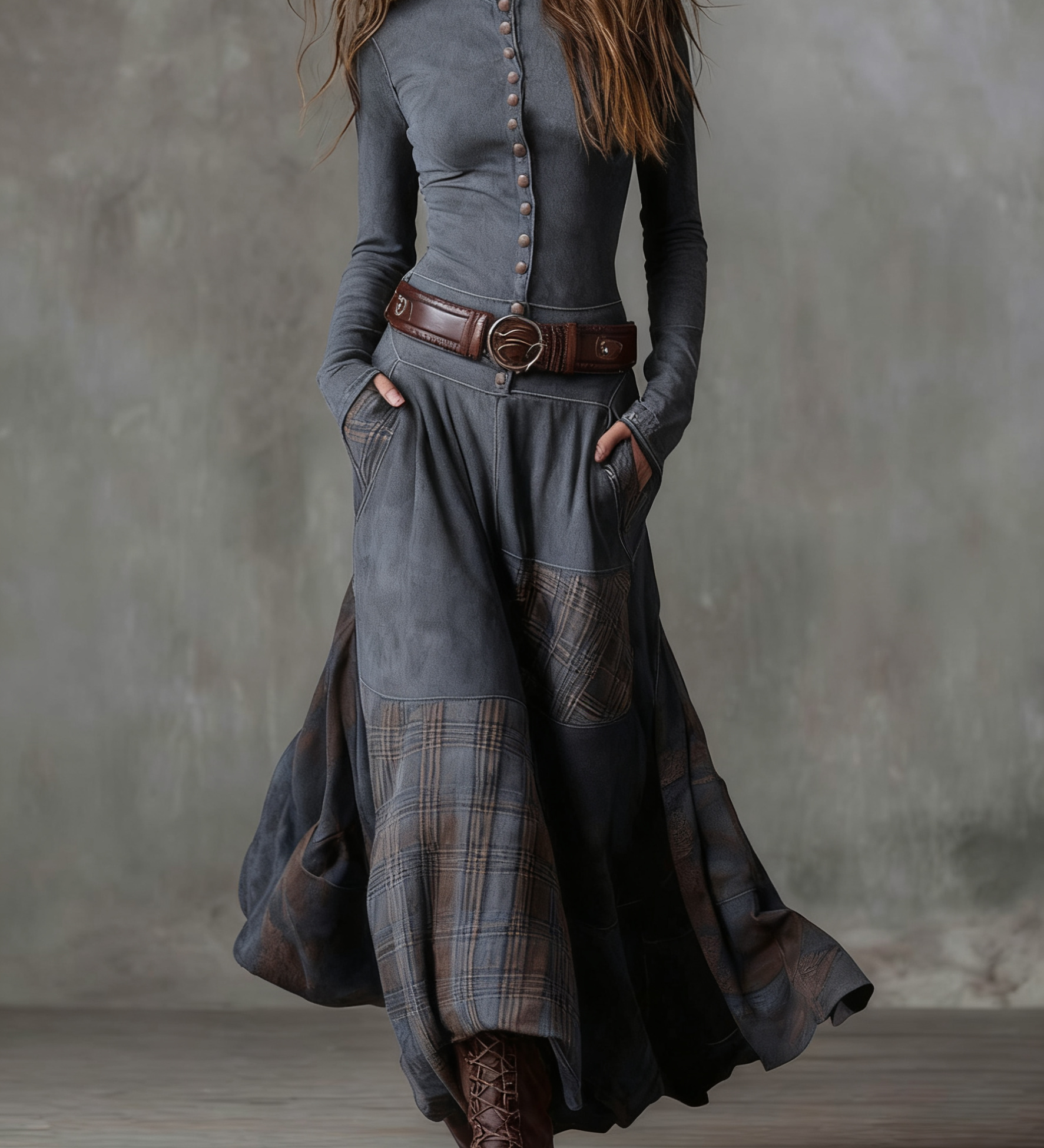 Lena - Vintage haljina dugog kroja