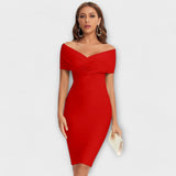 Lara| Elegantična mini haljina s V izrezom