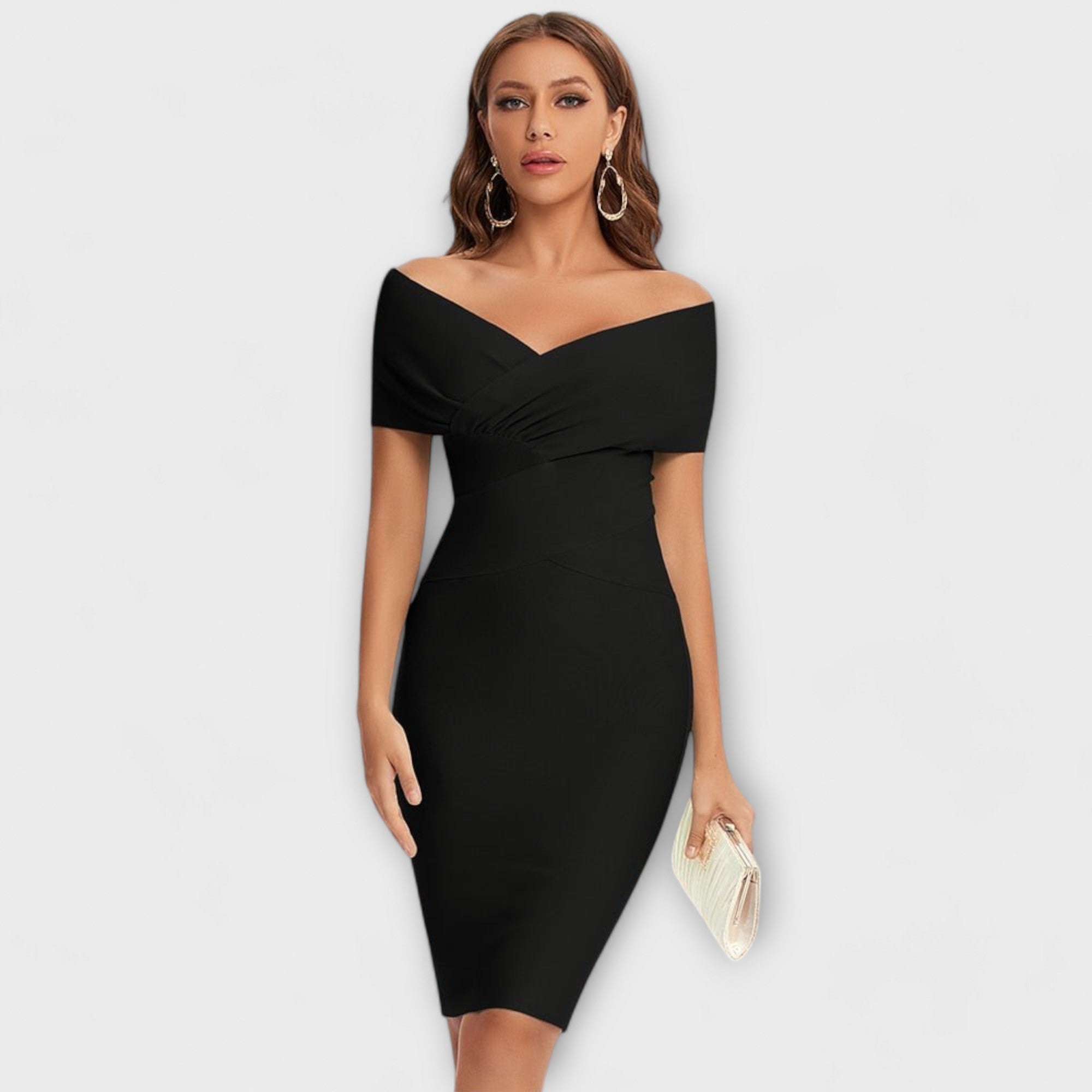 Lara| Elegantna mini haljina s V izrezom