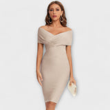 Lara| Elegantna mini haljina s V izrezom