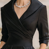 Laura - Elegantna midi haljina s dugim rukavima