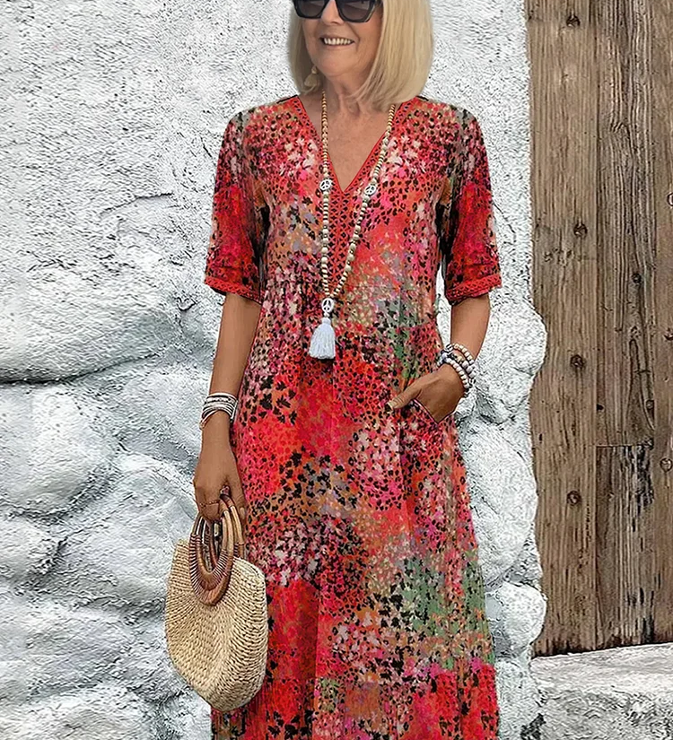 Lia | Ženska Midi Haljina od Lagane Tkanine