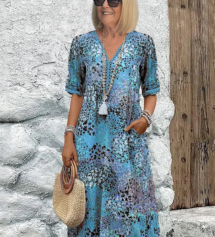 Lia | Ženska Midi Haljina od Lagane Tkanine