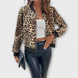 Julija - Elegantna Leopard Print Jakna