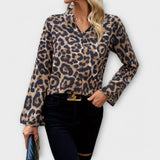 Majica s izrezom u leopard uzorku