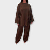 Ingrid – Plus Size Acanalado Stiliaus Komplekt