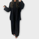 Ingrid – Plus Size Acanalado Stiliaus Komplekt