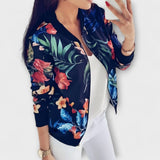 Andreia - Elegantna bomber jakna s cvjetnim uzorkom