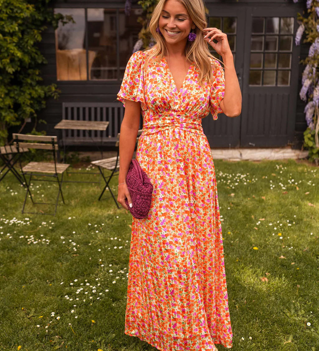 Sandra | Elegantna maxi haljina s V izrezom